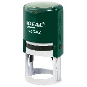Оснастка для печатей оттиск D=42 мм, синий, TRODAT IDEAL 46042, корпус ИЗУМРУД, крышка, подушка,191407