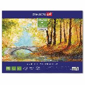 Холст на картоне BRAUBERG ART "CLASSIC", 45х55 см, грунтованный, 100% хлопок, мелкое зерно, 191021