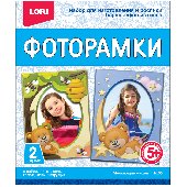 Набор для изготовления фоторамки из гипса Lori "Мечтающие мишки", картонная коробка, 303264, Н-105