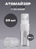Флакон атомайзер для духов 2 мл. стекло 25 шт.