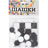 Игра настольная Шашки классические, Русский стиль "Цена. Бум. Игра", пластиковые, европодвес, 267695