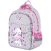 Рюкзак BRAUBERG FAVOUR, 2 отделения, 3 кармана, "Fluffy kittens", 40х29х15 см, 271417