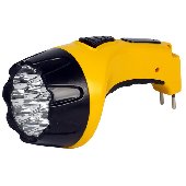 Фонарь Smartbuy SBF-85-Y, аккумуляторный, светодиодный, 15 LED, прямая зарядка от сети, желтый, 307991, SBF-85-Y