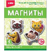 Набор для изготовления магнитов из гипса Lori "Верные друзья", картонная коробка, 303263, М-073