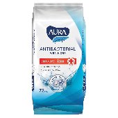 Салфетки влажные, 72 шт., AURA "Family", антибактериальные, для всей семьи, 7044