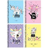 Записная книжка А6 80л., на гребне ArtSpace Рисунки. Be happy, 282335, Зк6к80гр_26894