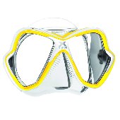 Маска для плавания MARES X-VISION, для взрослых, обт. Силиконовая резина, ц.об.прозрачно-белый, ц.р.жёлто-белый, 411044