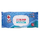 Салфетки влажные, 72 шт., ЛАЙМА Antibacterial, антибактериальные, клапан крышка, 129997