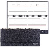 Планинг настольный недатированный (305х140 мм) BRAUBERG "Select", балакрон, 60 л., черный, 123797