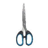 Ножницы BRAUBERG "Classic+", 160 мм, классической формы, резиновые вставки, черно-синие, 236447