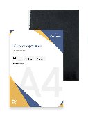 Обложки картонные для переплета Lux-Paper, А4, 50 шт., тиснение под кожу, 230 г/м2, черные