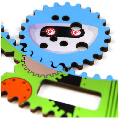 Набор для рисования Woodlandtoys "Спирограф. Робот", 311253