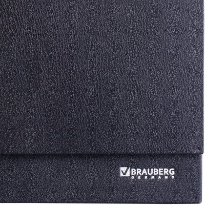 Планинг настольный недатированный (305х140 мм) BRAUBERG "Select", балакрон, 60 л., черный, 123797