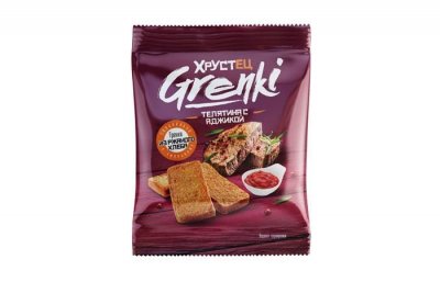 Гренки «Хрустец» со вкусом телятины с аджикой 80г