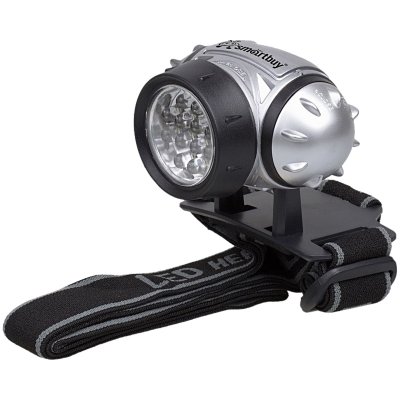 Фонарь налобный Smartbuy SBF-HL006-K, светодиодный, 21 LED, 3*ААА (не в комплекте), серый, 252057, SBF-HL006-K