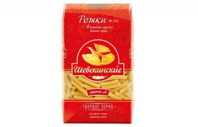 Шебекинские – Рожки (№203) 450г, в коробке 20 штук