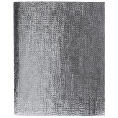 Тетрадь 96л., А5, клетка Hatber "Metallic. Серебро", бумвинил, 284766