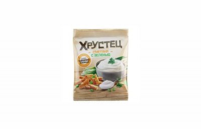 Сухарики «Хрустец» со вкусом сметаны с зеленью 80г