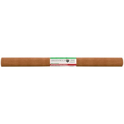 Бумага крепированная Greenwich Line, 50*250см, 32г/м2, светло-коричневая, в рулоне, 214461, CR25078