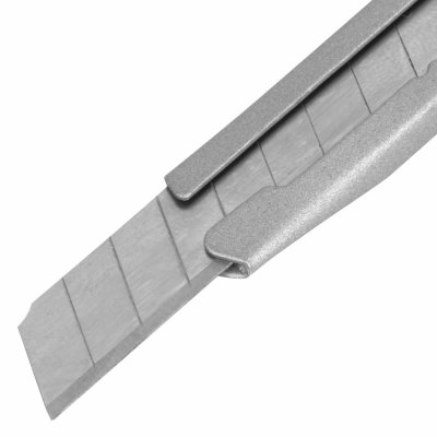 Нож канцелярский 9 мм BRAUBERG "Extra 60" металлический, автофиксатор, подвес, 237085