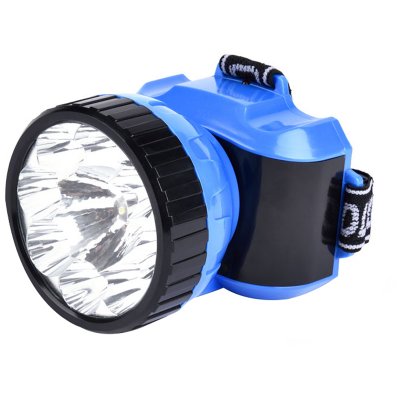 Фонарь налобный Smartbuy SBF-25-B, аккумуляторный, светодиодный, 1ВТ + 8 LED, синий, 307987, SBF-25-B