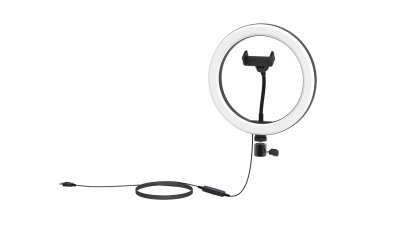 Кольцевая лампа/ринглайт RITMIX RRL-261, крепление к штативу, USB, RGB, d 26см