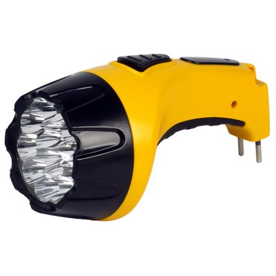 Фонарь Smartbuy SBF-85-Y, аккумуляторный, светодиодный, 15 LED, прямая зарядка от сети, желтый, 307991, SBF-85-Y