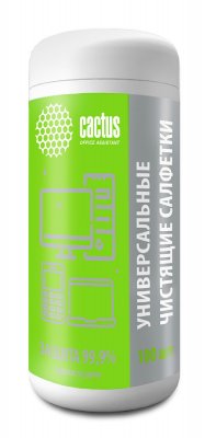 Салфетки влажные Cactus CS-ASC100, антибактериальные (спиртовые), 100шт