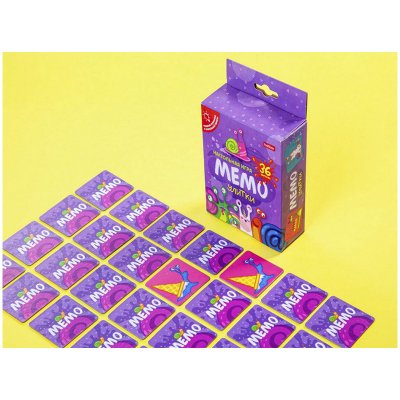 Игра настольная Hatber "Улитки" мемо, 36 карточек, 326899