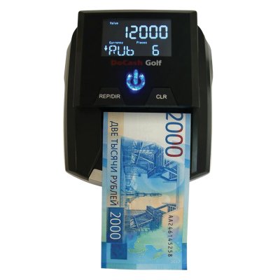Детектор банкнот DOCASH GOLF, автоматический, ИК, МАГНИТНАЯ, АНТИСТОКС детекция, АКБ, 12399