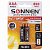 Батарейки аккумуляторные КОМПЛЕКТ 2 шт., SONNEN, AAA (HR03), Ni-Mh, 650 mAh, в блистере, 454236
