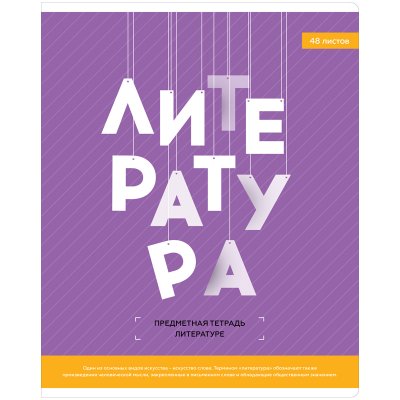 Тетрадь предметная 48л. ArtSpace "Яркий микс. 5в1" - Литература, 310061