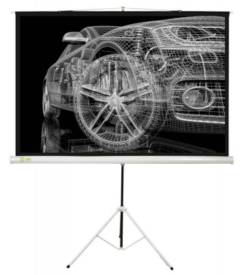 Экран Cactus 124.5x221см Triscreen CS-PST-124x221 16:9 напольный рулонный белый