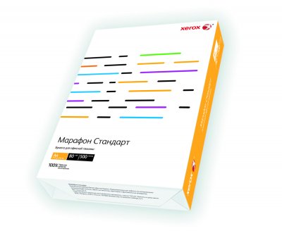 Бумага XEROX Марафон Стандарт, A4, 80г/м2, 500л, класс "C", белизна 146% (450L90649)  (Отгрузка от 5 шт)