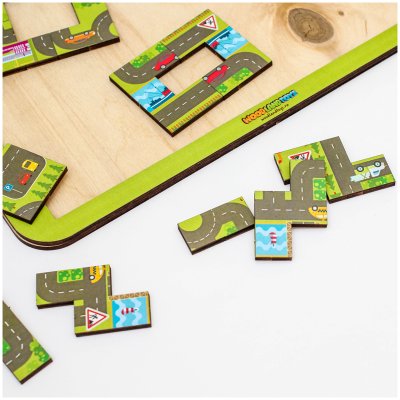 Игра-головоломка Woodlandtoys "Тетрис большой. Карта города", 311257