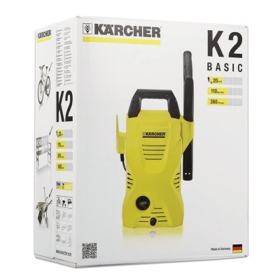 Минимойка KARCHER (КЕРХЕР) K2 Basic, мощность 1,4 кВт, давление 110 бар, шланг 3 м, 1.673-155/159.0