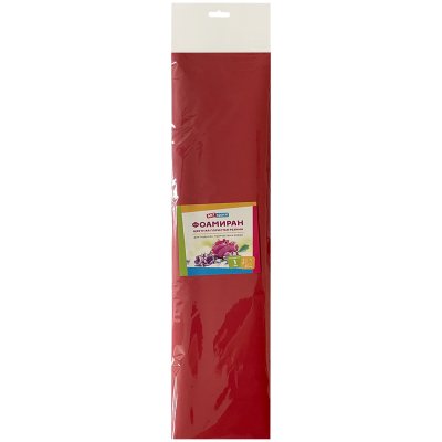 Цветная пористая резина (фоамиран) ArtSpace, 50*70, 1мм, бордовый, 314975, Фи_37754