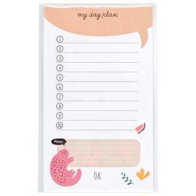 Блок для записей (To Do list) MESHU 10,0*17,0см, 50л., Meow, на склейке, 320491, MS_39261