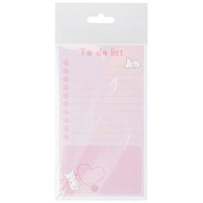 Блок для записей (To Do list) MESHU 8,0*15,0см, 50л., Кitten, на склейке, 341758, MS_46564