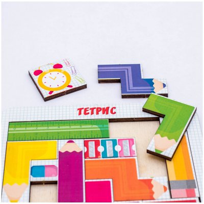 Игра-головоломка Woodlandtoys "Тетрис малый. Цветные карандаши", 308867