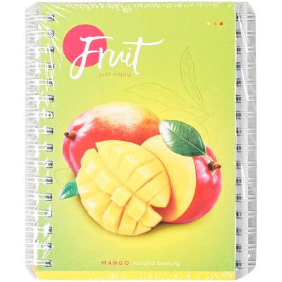 Записная книжка А6 80л., на гребне ArtSpace Фрукты. Colorful fruits, 282329, Зк6к80гр_26882