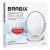 Зеркало настольное BRABIX, круглое, диаметр 17 см, двустороннее, с увеличением, металлическая рамка, 607422