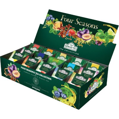 Чай AHMAD (Ахмад) "Four Season’s", 90 пакетиков в конвертах по 1,8 г, 15 вкусов, N060