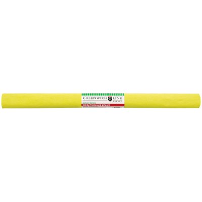 Бумага крепированная Greenwich Line, 50*250см, 32г/м2, лимонная, в рулоне, 214442, CR25010