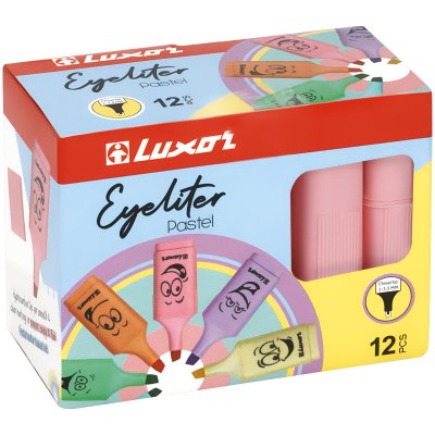 Текстовыделители Luxor Eyeliter Pastel пастельный розовый, 1-5мм, 338393