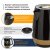 Чайник SONNEN KT-1776, 1,7 л, 2200 Вт, закрытый нагревательный элемент, пластик, черный/горчичный, 453418