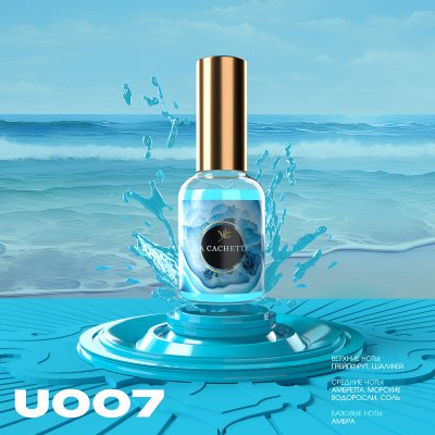 Парфюмерная вода La Cachette U007 Wood Sage & Sea Salt, 30 мл (Унисекс аромат)