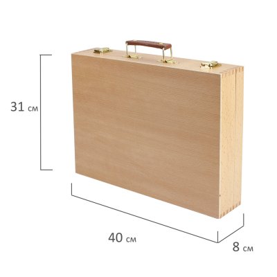 Этюдный ящик BRAUBERG ART CLASSIC, бук, 40х31х8 см, 190657