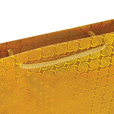Пакет подарочный 33x12,7x44,7 см, ЗОЛОТАЯ СКАЗКА голография, 3 цвета, 606610