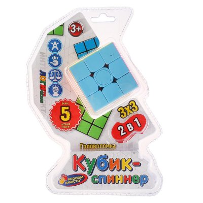 Игра-головоломка Играем вместе "Кубик-спинер", 5,5*5,5*5,5см, блистер, 298655